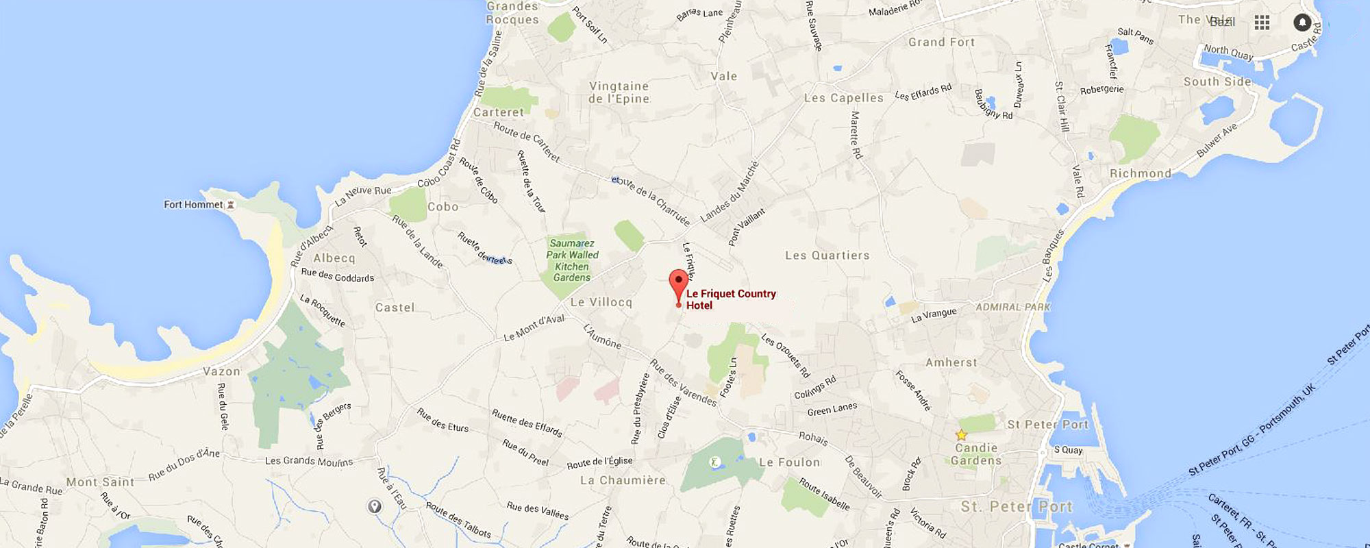 Hotel location.